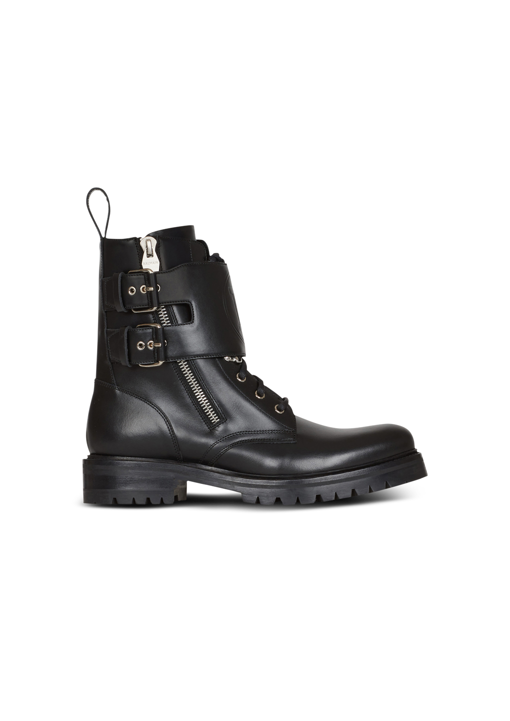 Smooth leather Phil Ranger ankle boots, black, hi-res