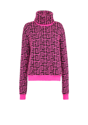 Capsule After ski - Balmain-monogrammed wool turtleneck sweater