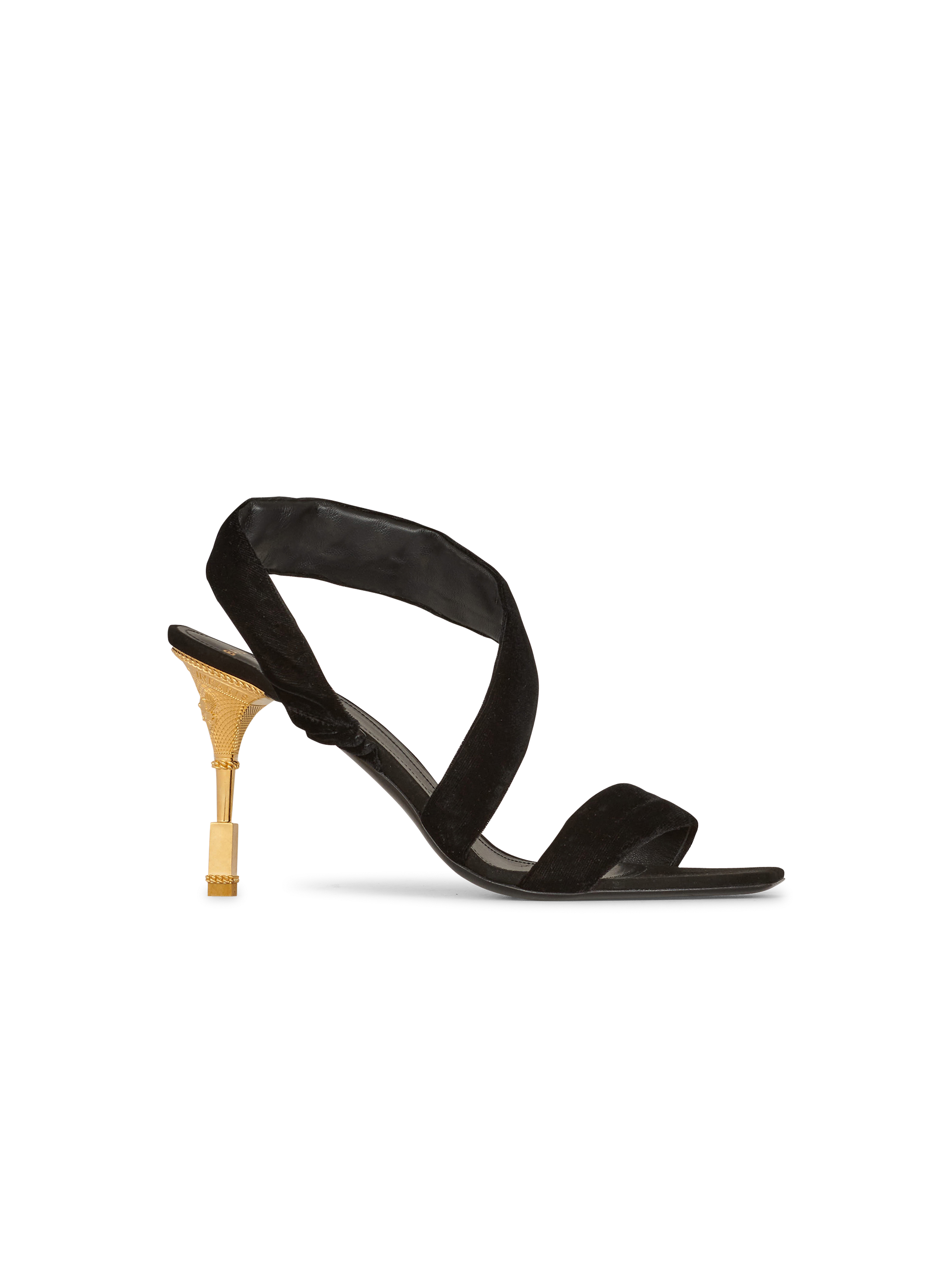 Suede Moneta sandals, black